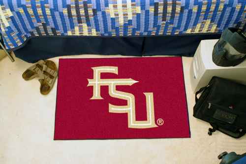 Florida State University Seminoles Starter Rug - FS Logo - Click Image to Close