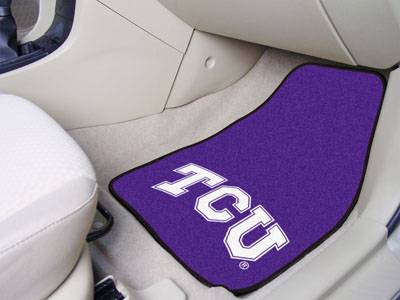 Texas Christian University Horned Frogs Carpet Car Mats - Click Image to Close