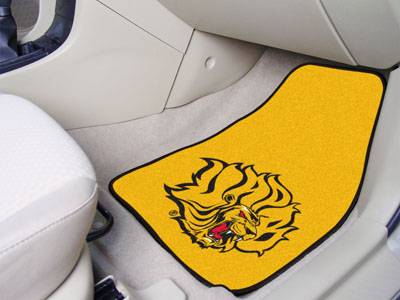 Arkansas - Pine Bluff Golden Lions Carpet Car Mats - Click Image to Close