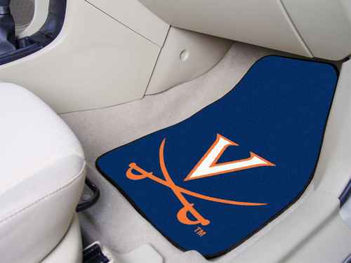 University of Virginia Cavaliers Carpet Car Mats - Click Image to Close