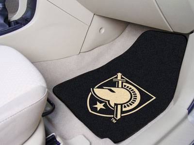 US Military Academy - Army Black Knights Carpet Car Mats - Click Image to Close