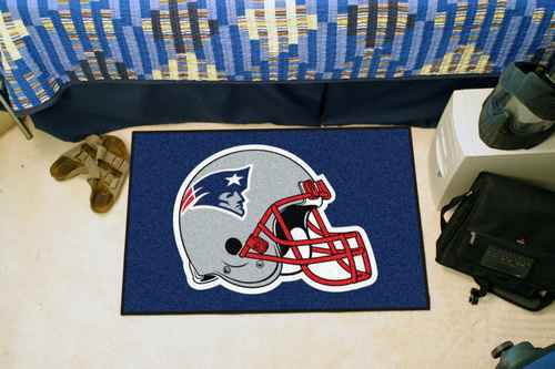New England Patriots Starter Rug - Helmet Logo - Click Image to Close