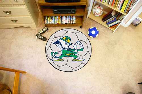 University of Notre Dame Fighting Irish Soccer Ball Rug - Clover - Click Image to Close