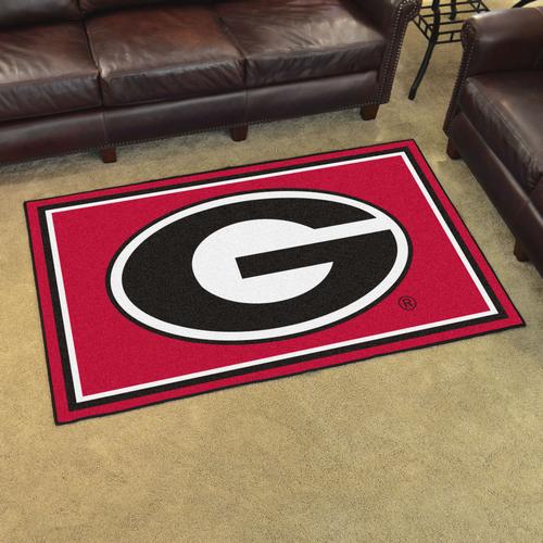 University of Georgia Bulldogs 4x6 Rug - Click Image to Close