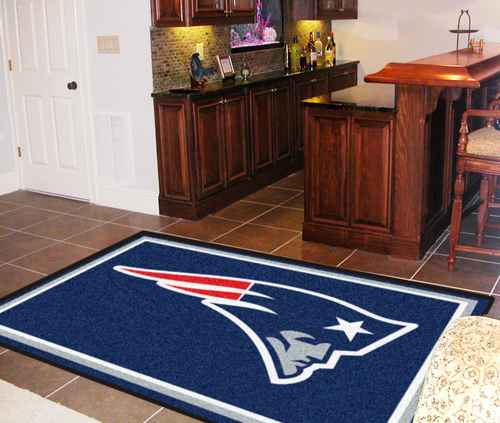 New England Patriots 5x8 Rug - Click Image to Close