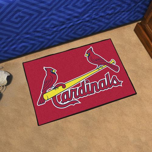 St Louis Cardinals Starter Rug - Click Image to Close