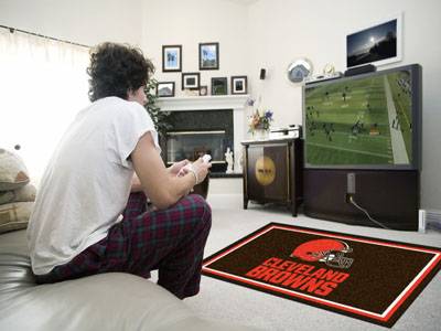 Cleveland Browns 4x6 Rug - Click Image to Close