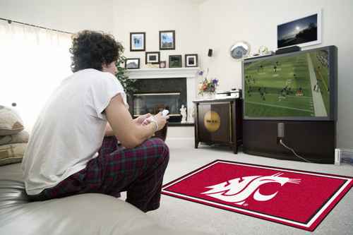 Washington State University Cougars 4x6 Rug - Click Image to Close