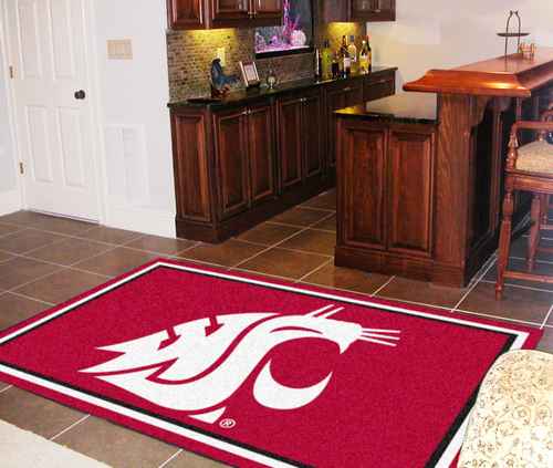 Washington State University Cougars 5x8 Rug - Click Image to Close