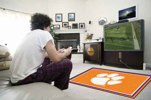 Clemson University Tigers 4x6 Rug - Click Image to Close