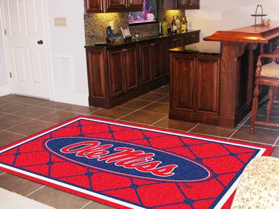 University of Mississippi Rebels 5x8 Rug - Click Image to Close