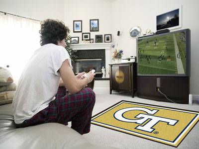 Georgia Tech Yellow Jackets 4x6 Rug - Click Image to Close