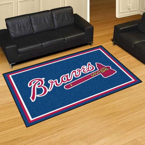 Atlanta Braves 5x8 Rug - Click Image to Close