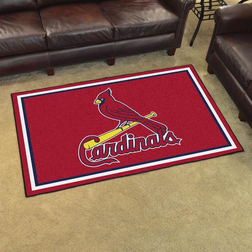 St Louis Cardinals 4x6 Rug - Click Image to Close