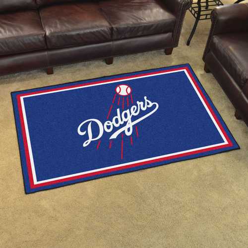 Los Angeles Dodgers 4x6 Rug - Click Image to Close