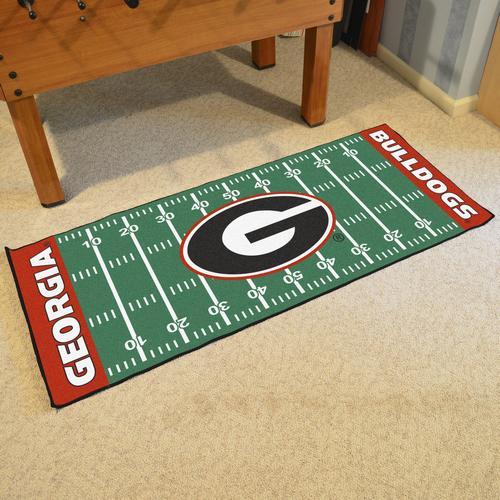 University of Georgia Bulldogs Football Field Runner - Click Image to Close