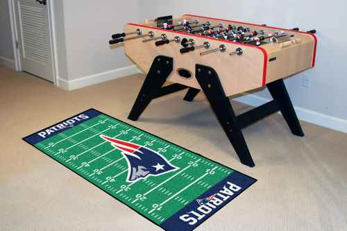 New England Patriots Football Field Runner - Click Image to Close
