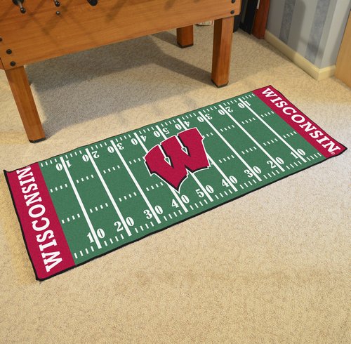 University of Wisconsin-Madison Badgers Football Field Runner - Click Image to Close