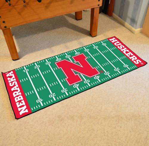 Nebraska Huskers Football Field Runner - Click Image to Close