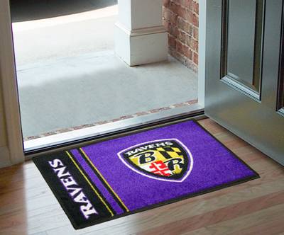 Baltimore Ravens Starter Rug - Uniform Inspired - Click Image to Close