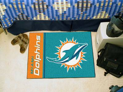 Miami Dolphins Starter Rug - Uniform Inspired - Click Image to Close