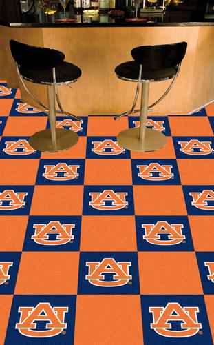 Auburn University Tigers Carpet Floor Tiles - Click Image to Close