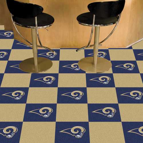 Los Angeles Rams Carpet Floor Tiles - Click Image to Close