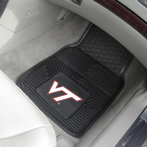 Virginia Tech Hokies Heavy Duty Vinyl Car Mats - Click Image to Close