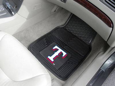 Texas Rangers Heavy Duty Vinyl Car Mats - Click Image to Close