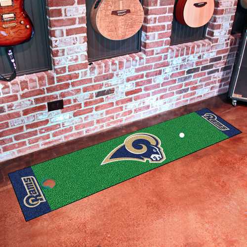 Los Angeles Rams Putting Green Mat - Click Image to Close