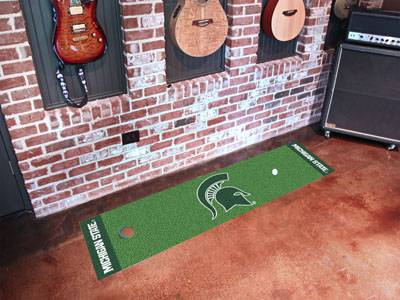 Michigan State University Spartans Putting Green Mat - Click Image to Close