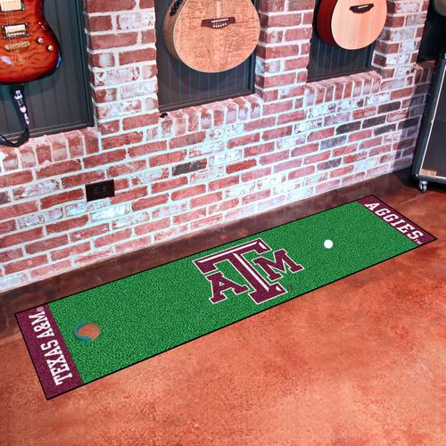 Texas A&M University Aggies Putting Green Mat - Click Image to Close