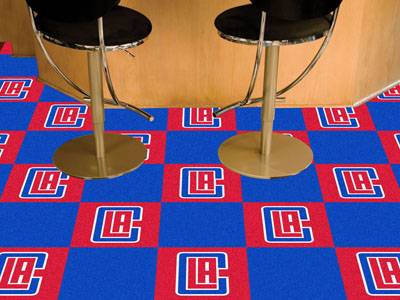 Los Angeles Clippers Carpet Floor Tiles - Click Image to Close