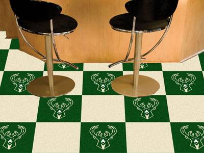 Milwaukee Bucks Carpet Floor Tiles - Click Image to Close