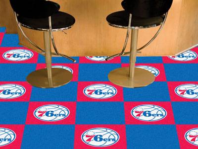 Philadelphia 76ers Carpet Floor Tiles - Click Image to Close