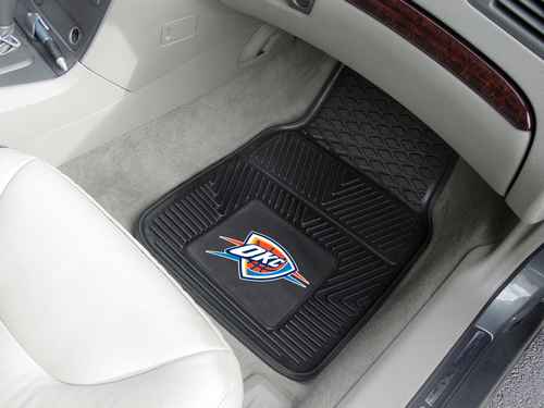 Oklahoma City Thunder Heavy Duty Vinyl Car Mats - Click Image to Close