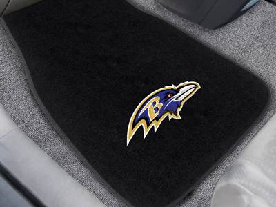 Baltimore Ravens Embroidered Car Mats - Click Image to Close