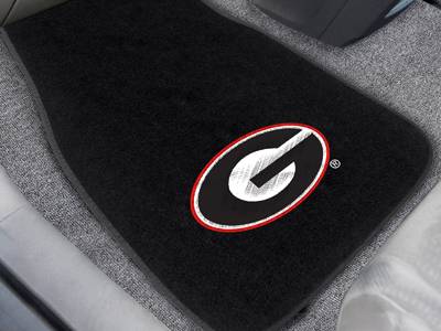 University of Georgia Bulldogs Embroidered Car Mats - Click Image to Close