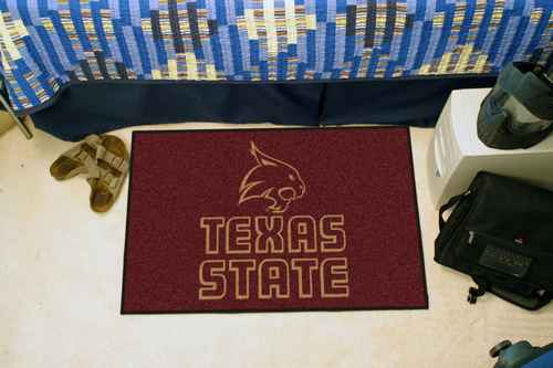 Texas State University-San Marcos Bobcats Starter Rug - Click Image to Close