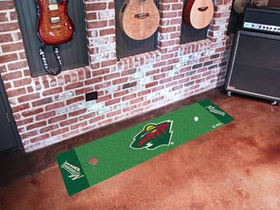 Minnesota Wild Putting Green Mat - Click Image to Close