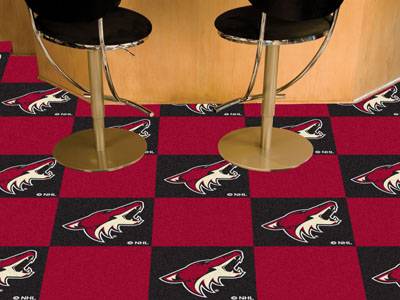 Arizona Coyotes Carpet Floor Tiles - Click Image to Close