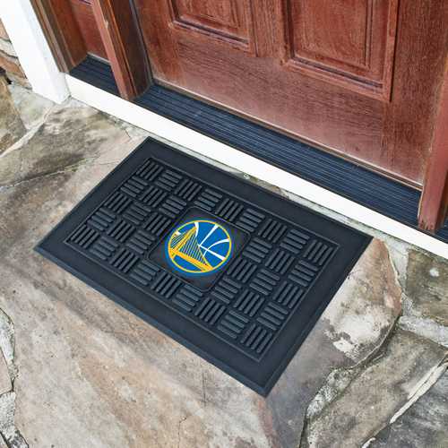 Golden State Warriors Medallion Door Mat - Click Image to Close