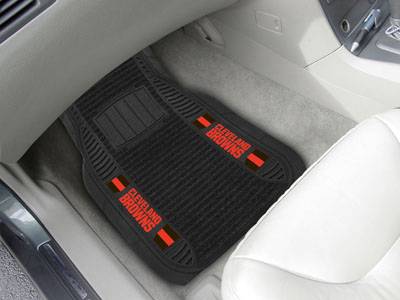 Cleveland Browns Deluxe Car Floor Mats - Click Image to Close