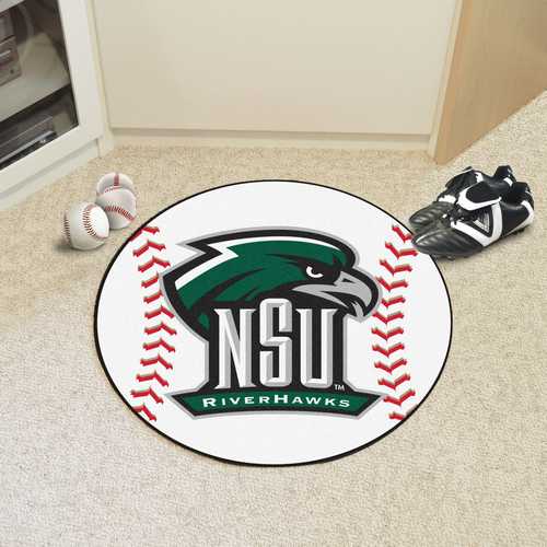 Northeastern State University RiverHawks Baseball Rug - Click Image to Close