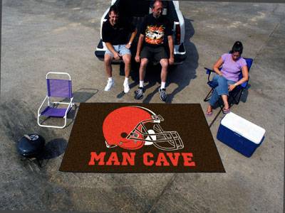 Cleveland Browns Man Cave Ulti-Mat Rug - Click Image to Close