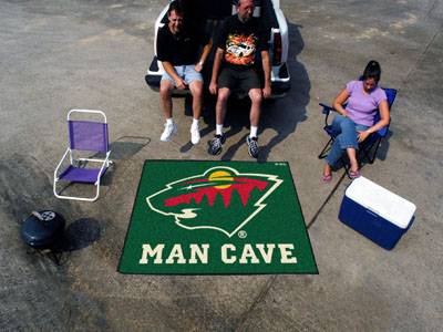 Minnesota Wild Man Cave Tailgater Rug - Click Image to Close