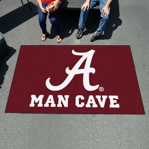 University of Alabama Crimson Tide Man Cave Ulti-Mat Rug - Click Image to Close