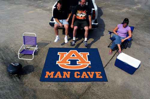 Auburn University Tigers Man Cave Tailgater Rug - Click Image to Close