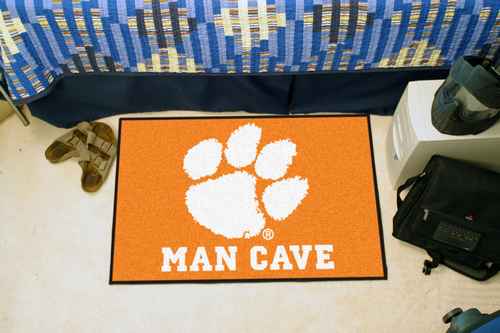 Clemson University Tigers Man Cave Starter Rug - Click Image to Close