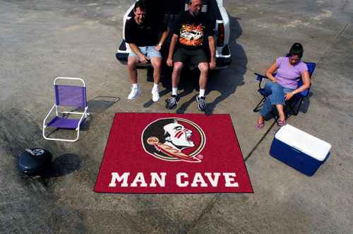 Florida State University Seminoles Man Cave Tailgater Rug - Click Image to Close